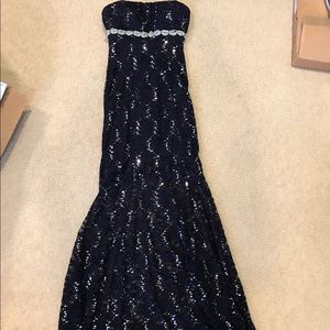 Strapless prom dress