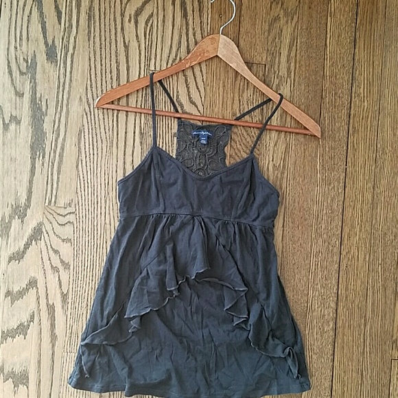American Eagle frilly tank top