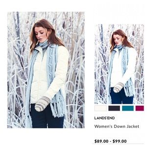 🎀SOLD LOCALLY🎀Land's End winter jacket
