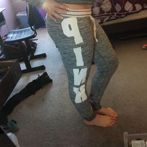 Pink Victoria secret sweat pants