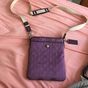 Purple coach satchel