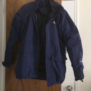 Blue Northface Gortex with fleece