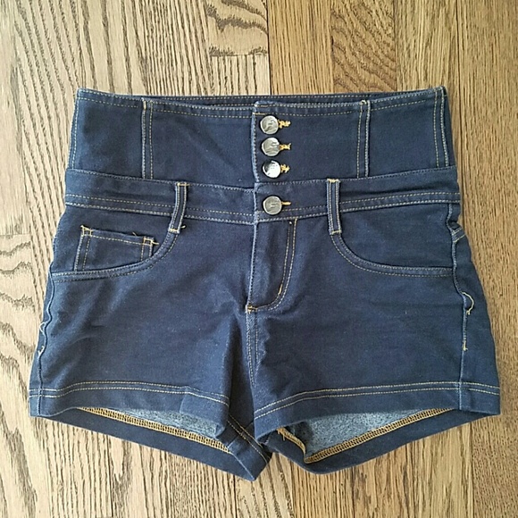 High-waisted shorts