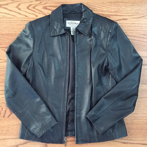 🎉 LAST DAY!! Lamb skin black leather jacket