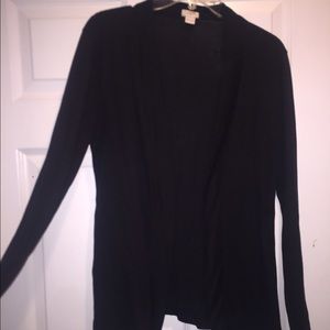 ‼️SALE‼️J Crew Open Black Cardigan