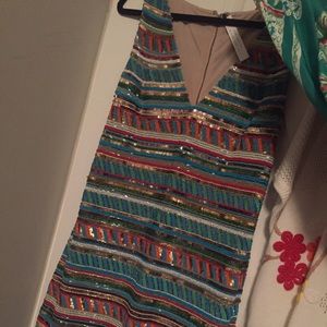 NWT Alice & Olivia fully beaded dress - size 12