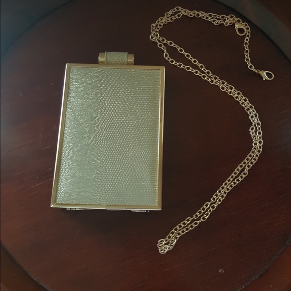 Gold Perfume Bottle Clutch - Picture 2 of 3
