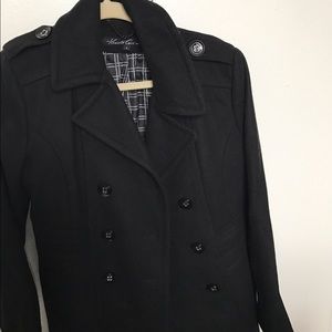 Kenneth Cole black peacoat