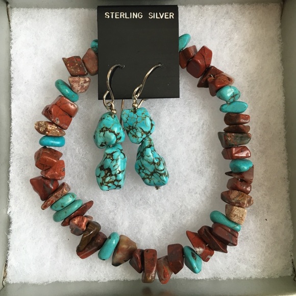 Jewelry - Never been worn bracelet and earring set!