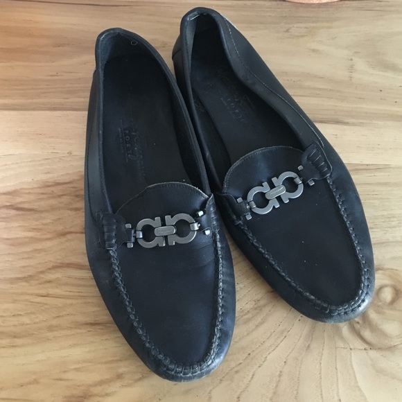 Vintage Ferragamo leather loafers