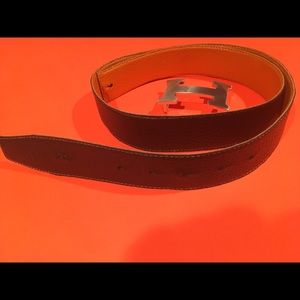 Hermes Men's 2-Sided (Reversible) Leather Belt