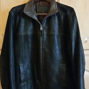 Men's XL oiled suede three season jacket.