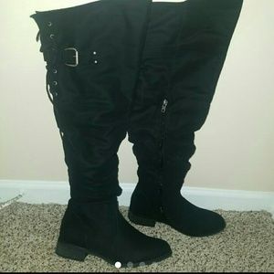 Over the knee high boots