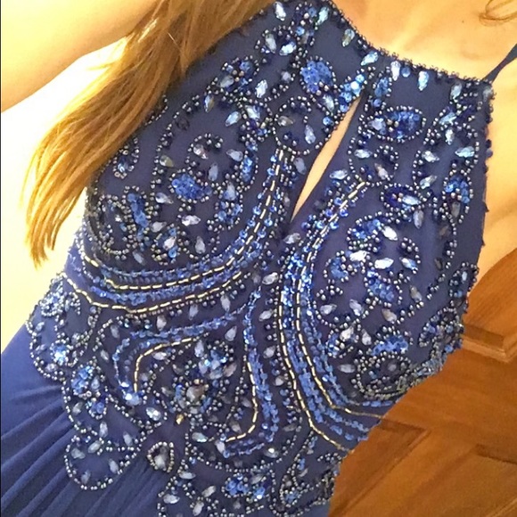 Royal blue prom dress