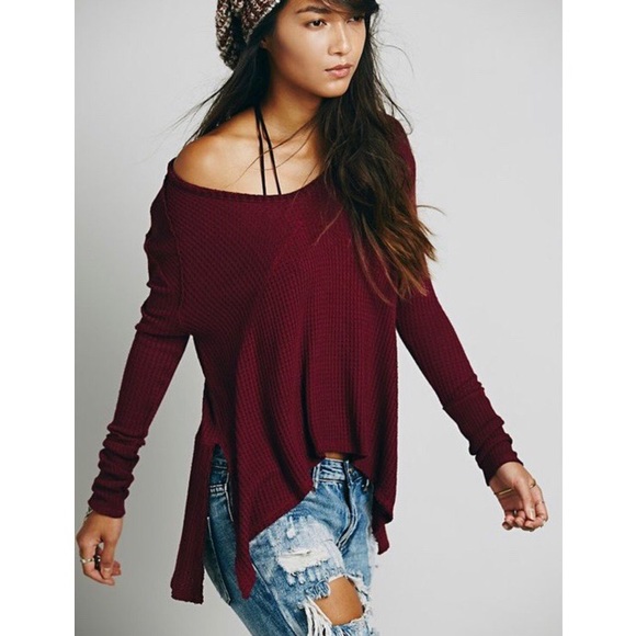Burgundy free people sunset thermal