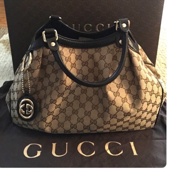 Authentic Gucci Sukey Tote GG Canvas-medium✨