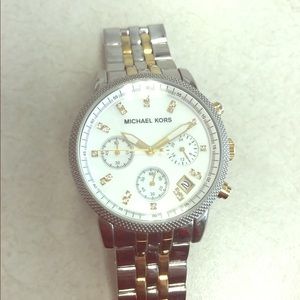 Michael Kors two toned watch