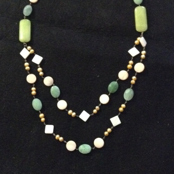 NWT 925 40" Multi-colored Gemstone necklace