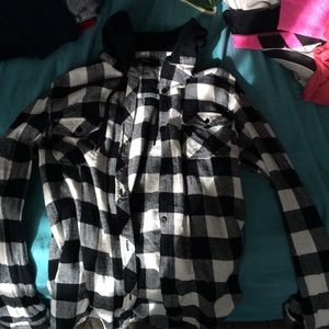 Flannel with hood