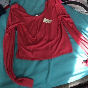 Crop top, coral