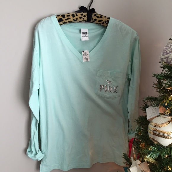 VS PINK BLING CAMPUS TEE SEQUIN DOG - Picture 3 of 4