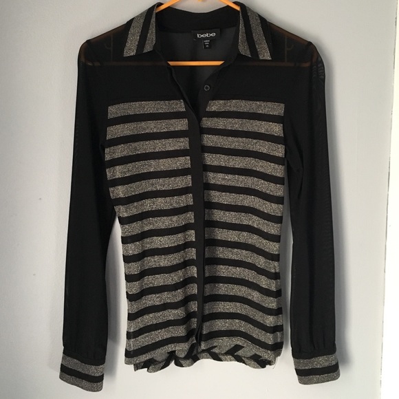 Bebe sheer top