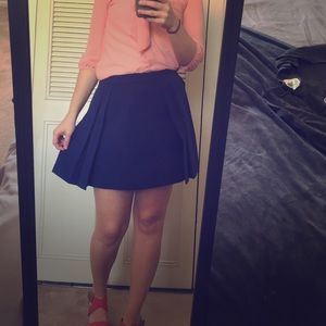 Pleated Mini Skirt