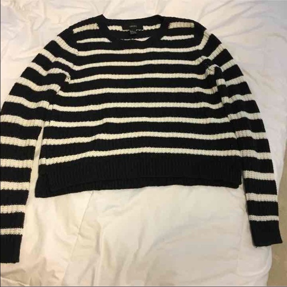 striped knit sweater
