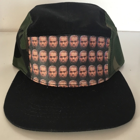 KANYE WEST black/camo adjustable cap