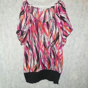 Multicolored Top; Size 26/28W