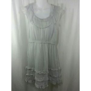 J Crew Silk Dress Size 8 Gray Floral