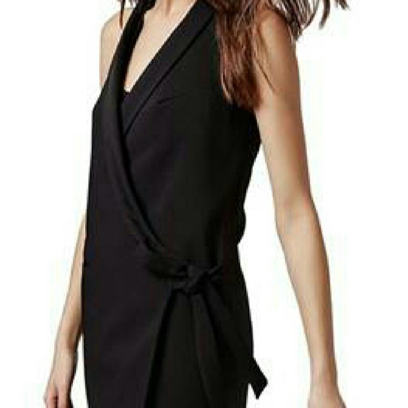LAST CHANCE! Topshop Side Tie Halter Tuxedo Jacket - Picture 2 of 4