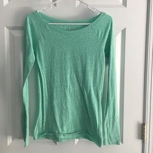Mint colored long sleeve shirt