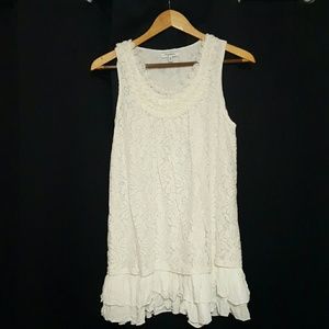 Cute Petite Flirty White Dress (S)