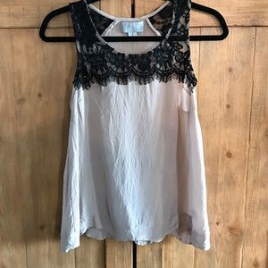 Silk and lace tank!