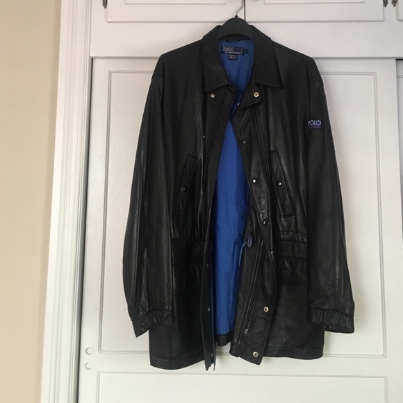 Polo Men's leather coat.