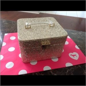 NEW! Victoria's Secret Gold Glitter Box!