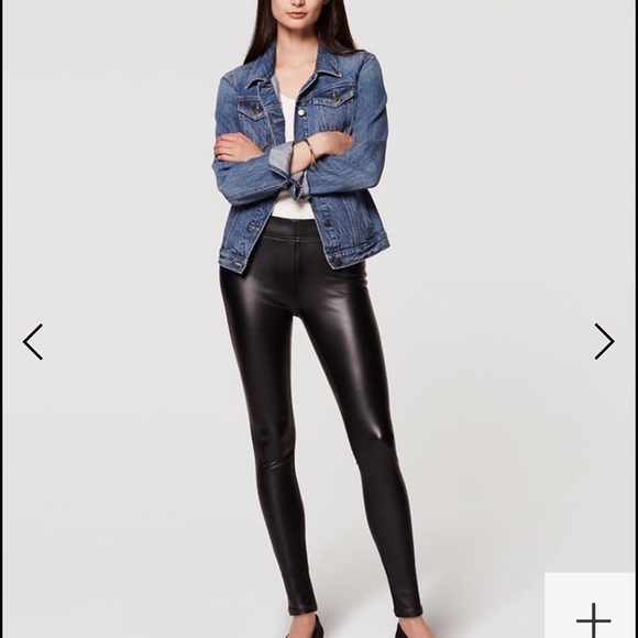 Ann Taylor Black Faux Leather Leggings