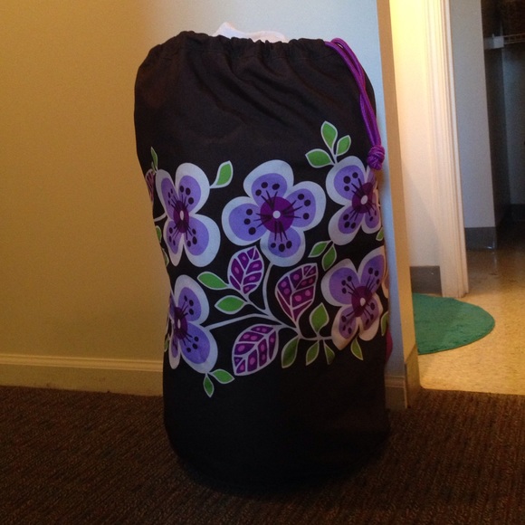Vera Bradley Laundry Bag in Plum Petals
