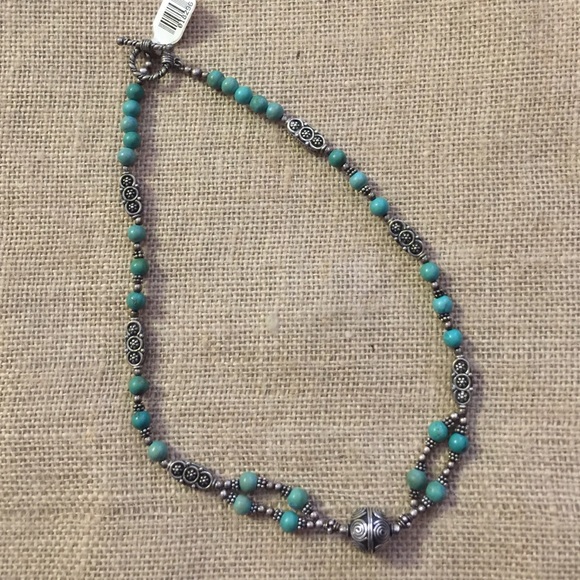 NWT 925 Bead and Turquoise Necklace