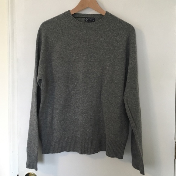 J.crew men's M lambswool sweater, heather gray