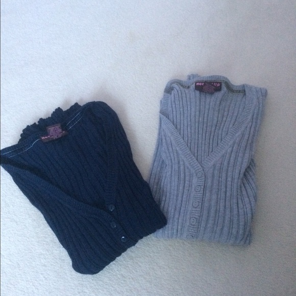 Sweaters - Bundle Navy and Grey Henley sweaters