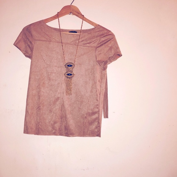 🌡Faux Suede Top✨
