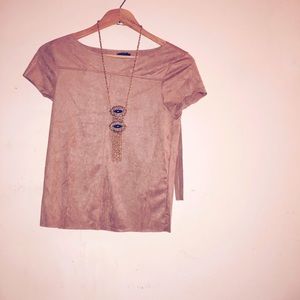 🌡Faux Suede Top✨