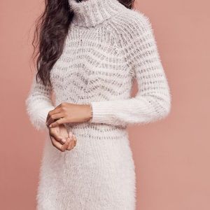 Anthropologie Eye Lash Sweater Dress