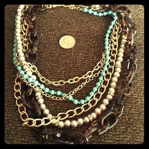 Cookie Lee Vivi Cluster Necklace Like New