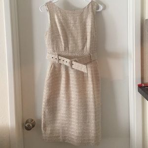 Gold and cream Banana Republic dress