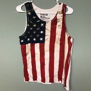 Medium Hurley American flag tank.