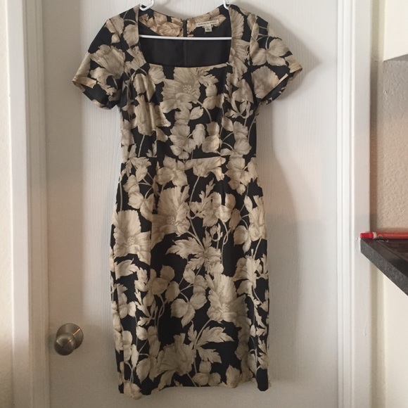 Brown floral Banana Republic dress
