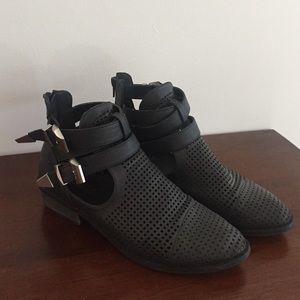 Black booties size 8
